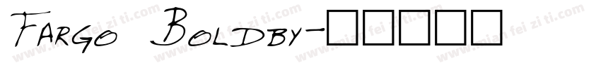 Fargo Boldby字体转换